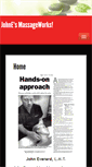 Mobile Screenshot of johnesmassageworks.com